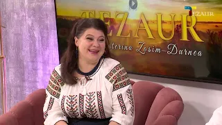 Artista OXANA MARDARI și interpretul de muzică populară CIPRIAN COCALIA, la „Dimineața la Tezaur”