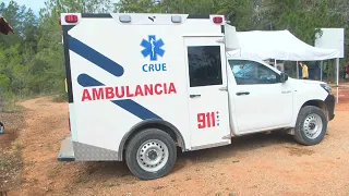 Rain helps control the fire in the Sierra de Bahoruco