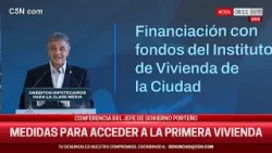 CABA: JORGE MACRI presenta medidas para acceder a la PRIMERA VIVIENDA