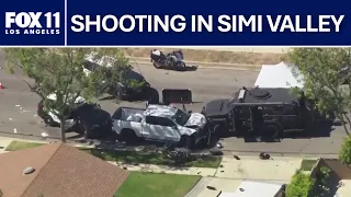 Police chase ends in shooting, crash in Simi Valley
