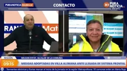 Mayor of Villa Alemana on the frontal system in the commune