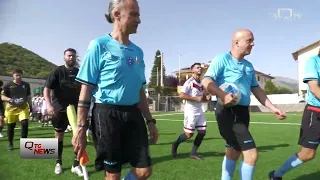 L'Aquila. New grandstand inaugurated at the 'Stefano Vittorini' sports field in the village of Pr...