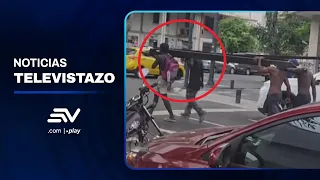 Theft of beams and other structures reported at the Multicomercio building | Televistazo | Ecuavisa
