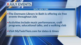 Six events to be featured in July at Dormann Library