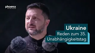 Feierlichkeiten zum 35. Unabhängigkeitstag der Ukraine mit Wolodymyr Selenskyj | 24.08.26