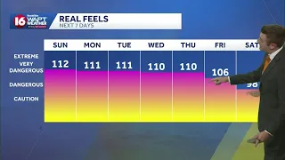 Triple digit heat lingers to start the week