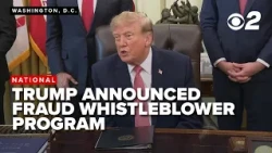 President Trump announced fraud whistleblower program