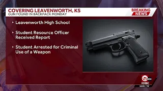 Student arrested at Leavenworth school after gun found, police confirm