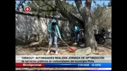 AUTORIDADES REALIZAN JORNADA DE OPTIMIZACIÓN DE SERVICIOS PÚBLICOS EN COMUNIDADES DEL MUNICIPIO PEÑA