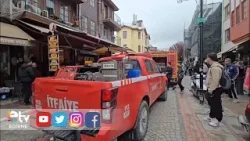 SARAÇLAR CADDESİ’NDE BACA YANGINI PANİĞİ