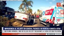 CINCO TV - CHOQUE Y VUELCO EN GENERAL PACHECO: CÁMARAS DEL COT REGISTRARON UN SINIESTRO