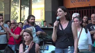 Rome, second night on the street for the 400 residents of "Spin-Time" after the fire - Canale 10