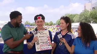 Viral Japan fan attends FIFA World Cup match in Houston