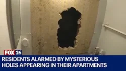 Residents shocked by holes in apartments