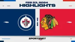 NHL Highlights | Jets vs. Blackhawks - February 23, 2024