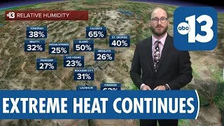 Extreme Heat Persists with Slight Storm Chances Friday