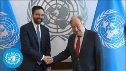 UN Chief meets with Zohran Kwame Mamdani, Mayor of New York City | United Nations