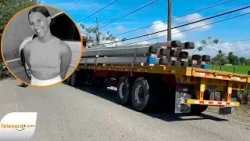 Joven muere aplastada por camión cargado de postes eléctricos en Cenoví
