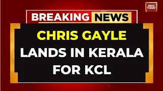 Chris Gayle Arrives In Thiruvananthapuram, Kerala For Kerala Cricket League | India Today