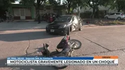 Crespo - Of. Ppal. Salva Motociclista gravemente lesionado en un choque