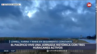 🚨 BREAKING | Three cyclones moving simultaneously across the Pacific Ocean
