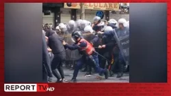 Incident i rëndë në protestë, policët tërheqin mes tyre një protestues, një efektiv e dhunon