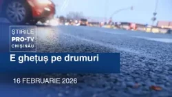 Știrile PRO TV (ORA 13:00) | E GHEȚUȘ PE DRUMURI | Moldova