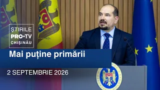 Știrile PRO TV (ORA 20:00) | MAI PUȚINE PRIMĂRII | Moldova