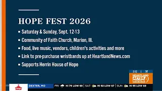 Hope Fest 2026 returns September 12-13, supporting Herrin House of Hope