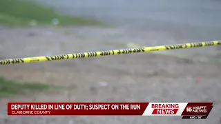 Deputy killed in line of duty; suspect on the run in Claiborne County