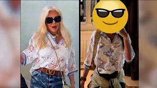 LA COPIA MENOS PENSADA: LA MODELO QUE SE ANIMÓ A COPIAR A SUSANA GIMÉNEZ