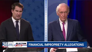 Ed Markey-Seth Moulton Senate debate on Boston 25: Have you engaged in financial impropriety?