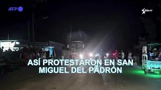 Así salieron a las calles en San Miguel del Padrón, La Habana
