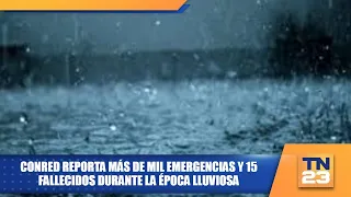 CONRED reports more than a thousand emergencies and 15 deaths during the rainy season