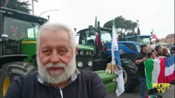 Trattori a Roma contro l’accordo Mercosur: protesta degli agricoltori a Ostiense