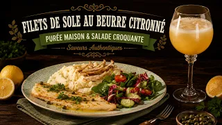 La Table de Maria: Filets de Sole au Beurre Citronné | Purée Maison & Salade Croquante