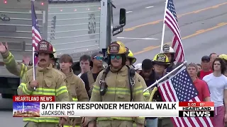 Heartland first responders walk 3.43 miles to honor 343 firefighters killed on 9/11