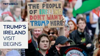 Trump holds talks with Irish leaders in Dublin