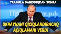 Putin Trampla danışıqlardan sonra GÖZLƏNİLMƏZ AÇIQLAMA verdi: Ukraynanı QICIQLANDIRACAQ SÖZLƏR