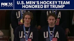 US men's hockey teamed honored at State of the Union