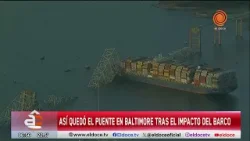 Un barco CHOCÓ Y DERRUMBÓ UN PUENTE en Baltimore mientras pasaban autos