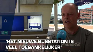 Slechtzienden testen nieuwe busstation Groningen tijdens speciale rondleiding