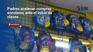 Padres aceleran compras escolares ante el inicio de clases