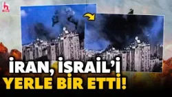 İSRAİL'İN KALBİ ALEVLER İÇERİSİNDE KALDI! İran'ın füzeleri gündüzü geceye çevirdi! İşte o anlar...