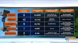 Estas son las cámaras de fotomulta que más comparendos generan en el Valle de Aburrá