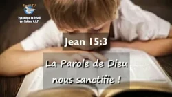 John 15:3 - The Word of God Sanctifies Us! - VERSE OF THE DAY - Prophet Elisée Kouakou