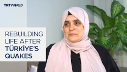 Turkish quake survivor returns to rebuilt home in Kahramanmaras