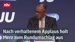 At the Junge Union "Deutschlandtag" in Bonn, Chancellor candidate Merz goes on the offensive | ntv