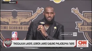Tinggalkan Lakers, Lebron James Gabung Philadelphia 76ers