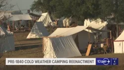 Campers brave cold to relive 1820s western settler life at Homeland's annual Alafia River Rendezvous